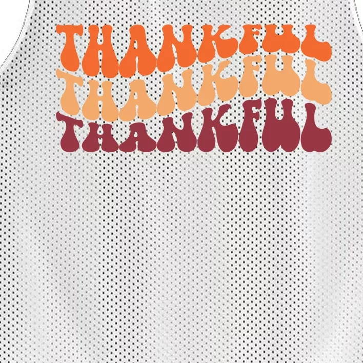 Thankful Retro Thanksgiving Mesh Reversible Basketball Jersey Tank