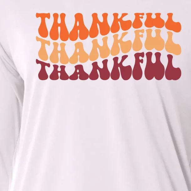 Thankful Retro Thanksgiving Cooling Performance Long Sleeve Crew