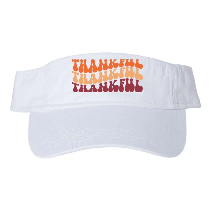 Thankful Retro Thanksgiving Valucap Bio-Washed Visor