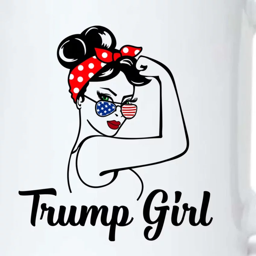 Trump Rosie The Riveter Republican Funny Gift Pro Donald Gift Black Color Changing Mug