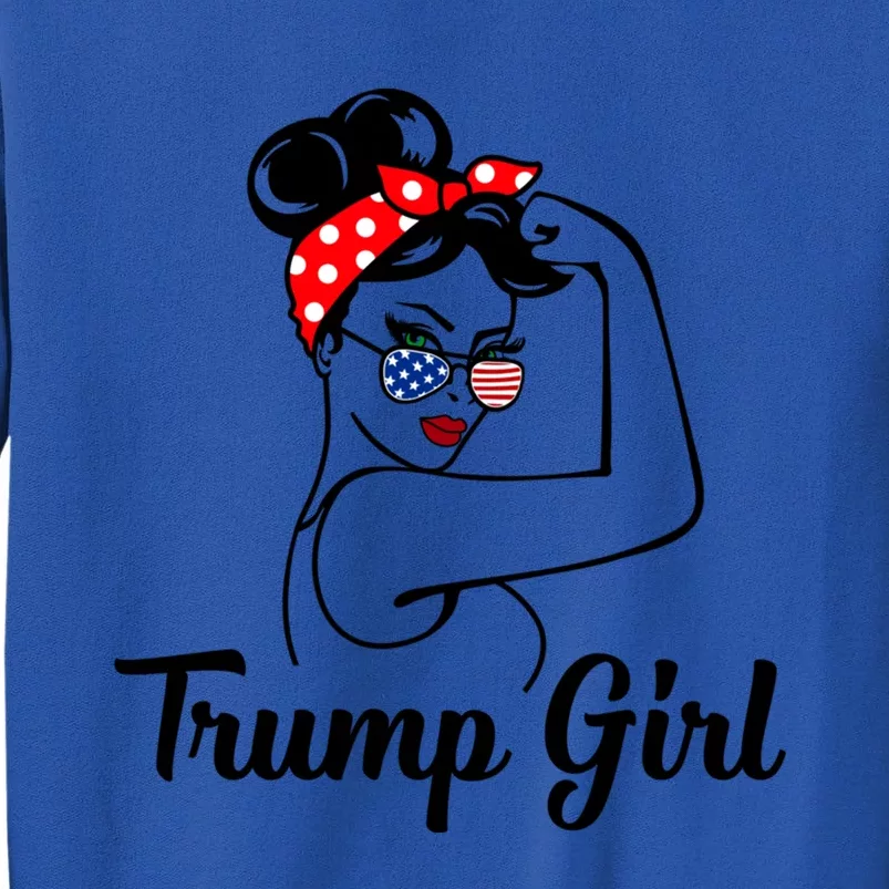 Trump Rosie The Riveter Republican Funny Gift Pro Donald Gift Tall Sweatshirt