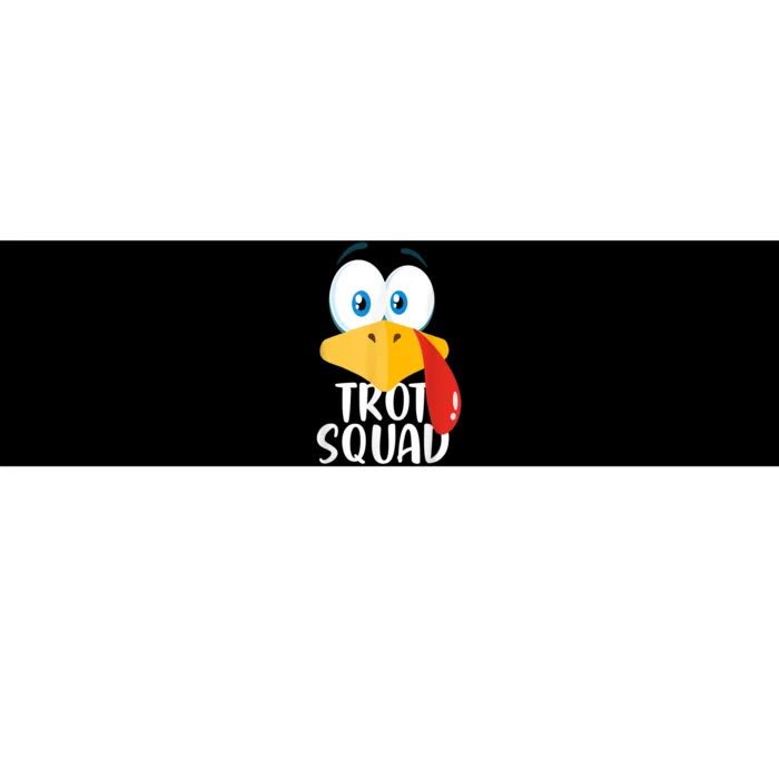 Thanksgiving Running Turkey Trot Squad Bumper Sticker