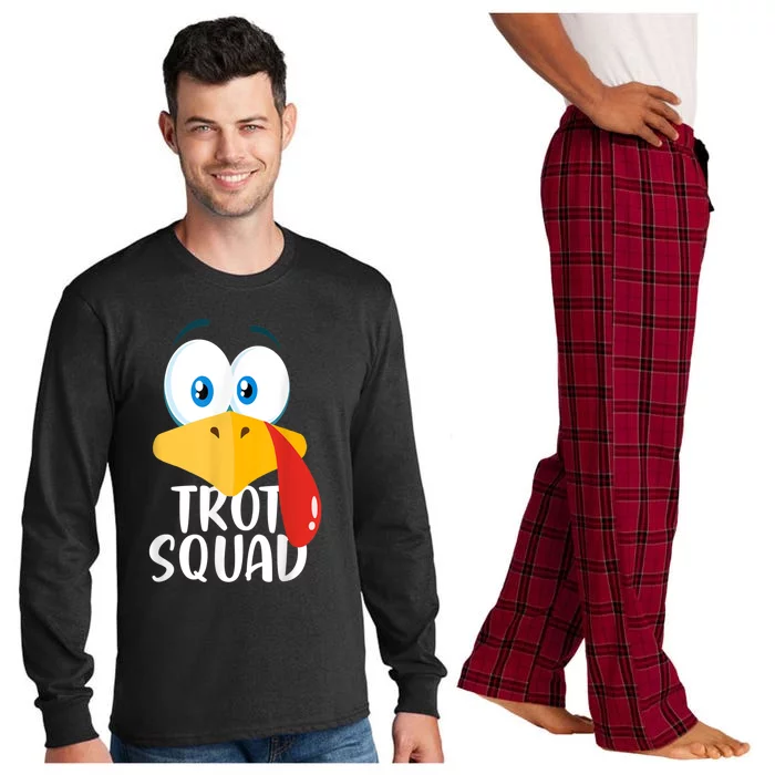 Thanksgiving Running Turkey Trot Squad Long Sleeve Pajama Set