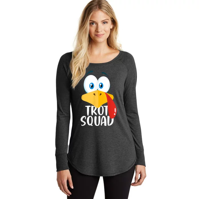 Thanksgiving Running Turkey Trot Squad Women's Perfect Tri Tunic Long Sleeve Shirt