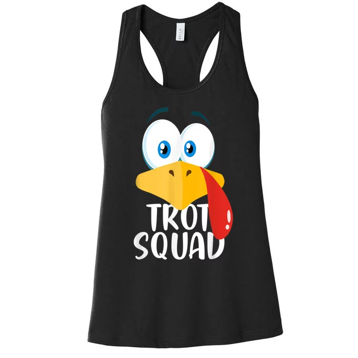 Thanksgiving Running Turkey Trot Squad Women's Racerback Tank