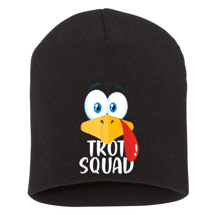 Thanksgiving Running Turkey Trot Squad Short Acrylic Beanie