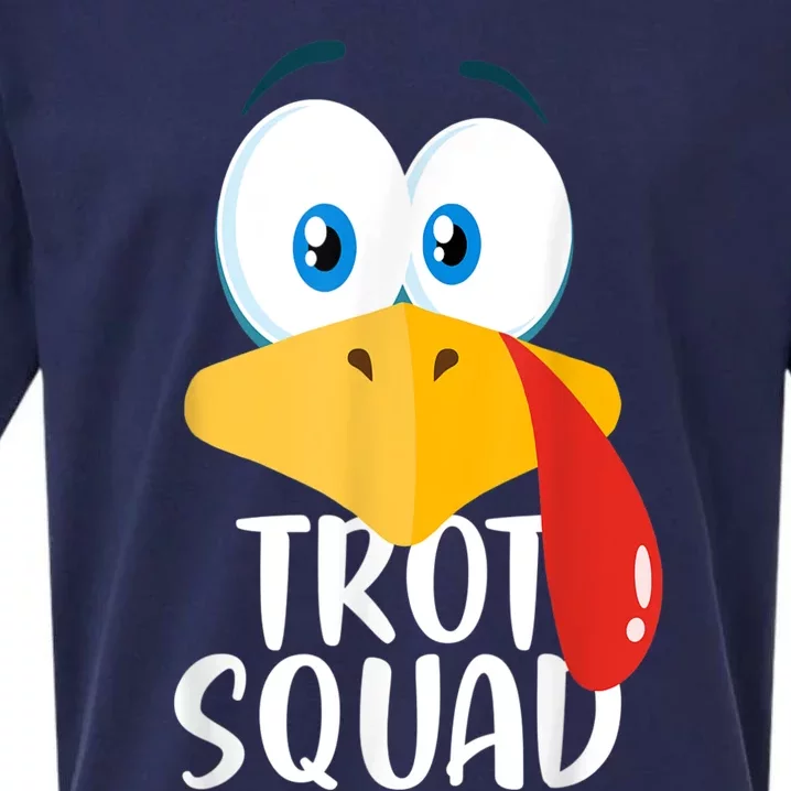 Thanksgiving Running Turkey Trot Squad Sueded Cloud Jersey T-Shirt