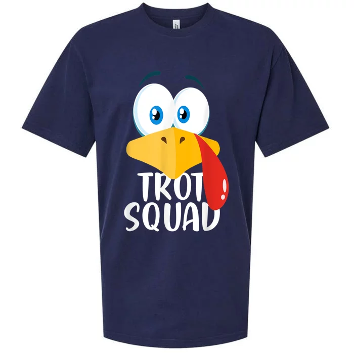 Thanksgiving Running Turkey Trot Squad Sueded Cloud Jersey T-Shirt