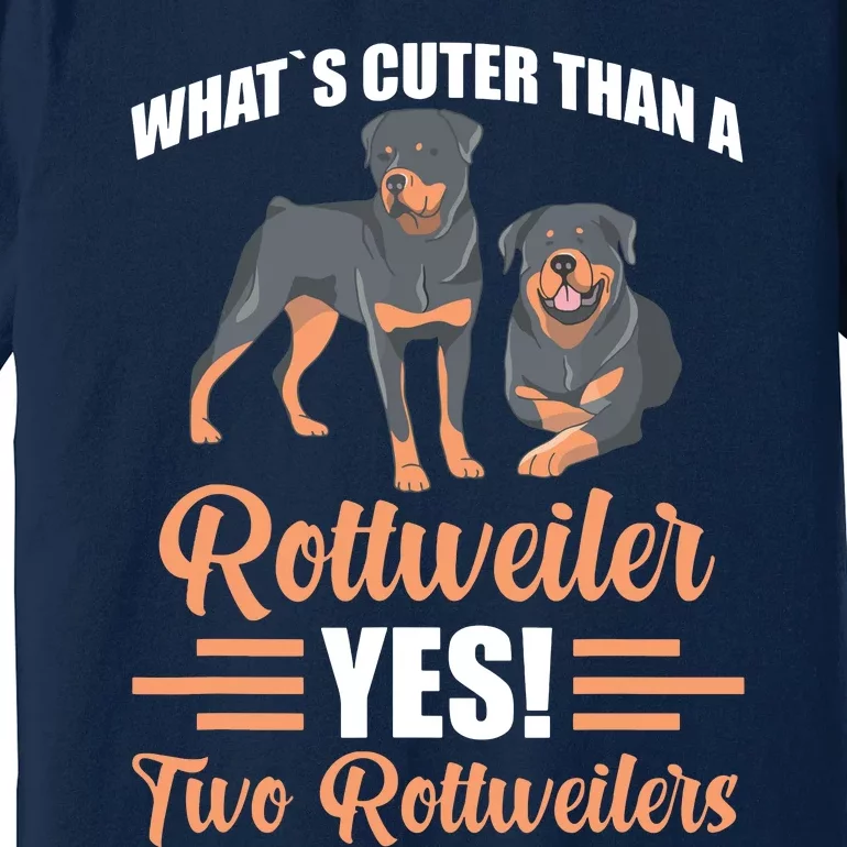 Two Rottweilers Premium T-Shirt