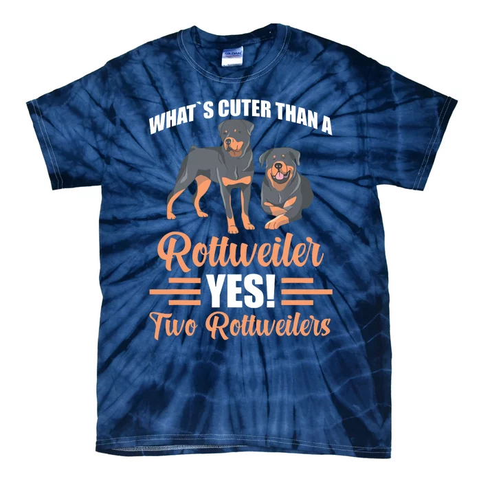 Two Rottweilers Tie-Dye T-Shirt