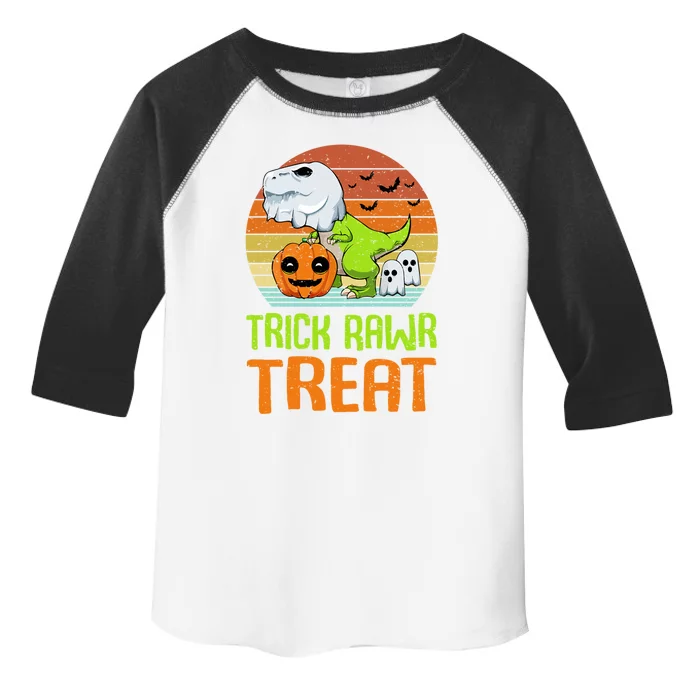 Trick Rawr Treat Funny Dinosaur TRex Halloween Costume Gift Toddler Fine Jersey T-Shirt