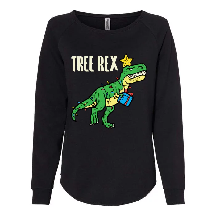 Tree Rex Trex Dino Funny Xmas Toddler Boys Christmas Cool Gift Womens California Wash Sweatshirt