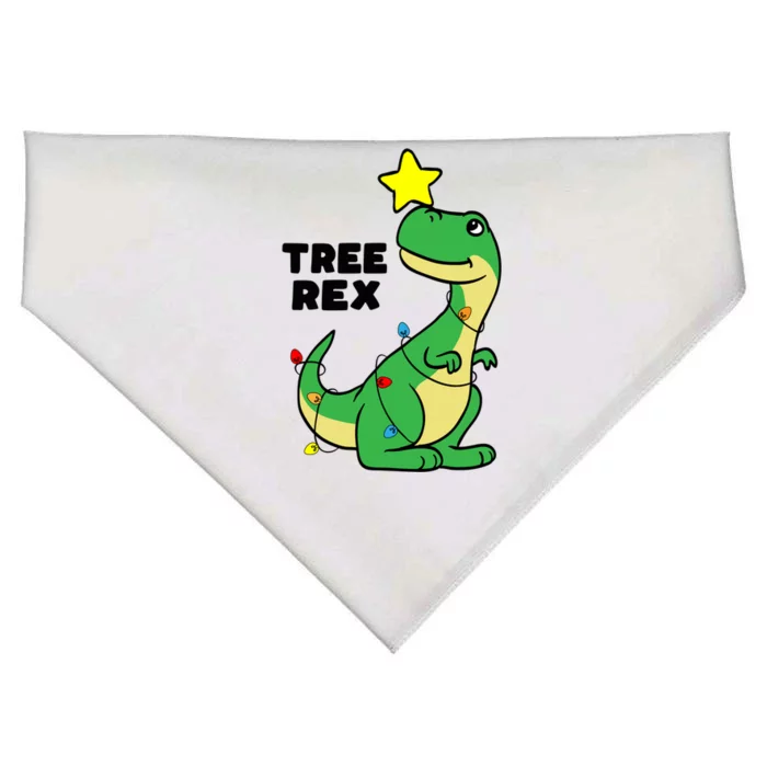 Tree Rex Trex Christmas Tree Dinosaur Merry Christmas Gift USA-Made Doggie Bandana