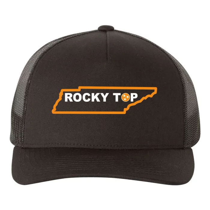 Tennessee Rocky Top TN Rocky Top Volunteer State Vintage Yupoong Adult 5-Panel Trucker Hat