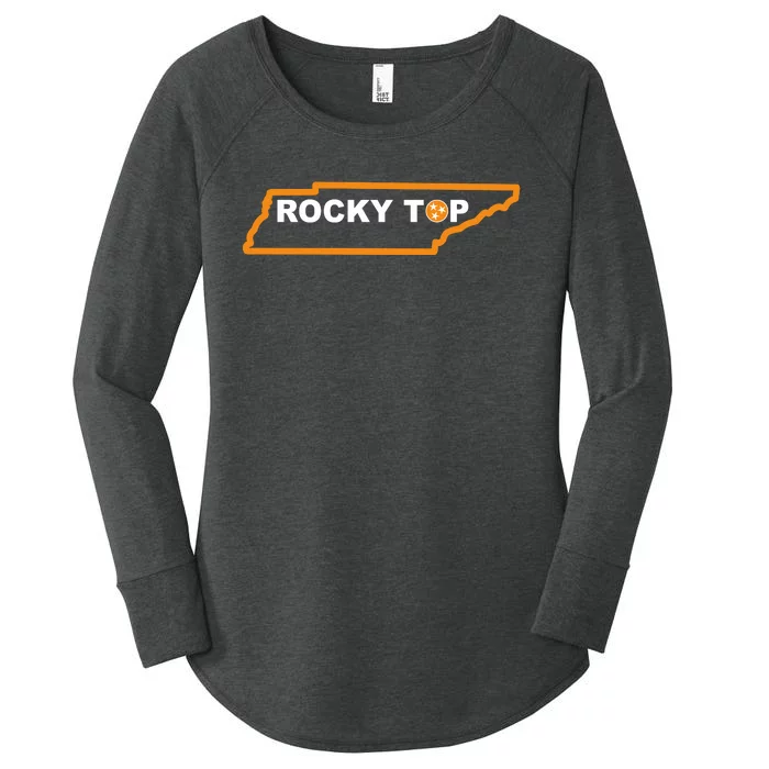 Tennessee Rocky Top TN Rocky Top Volunteer State Vintage Women's Perfect Tri Tunic Long Sleeve Shirt