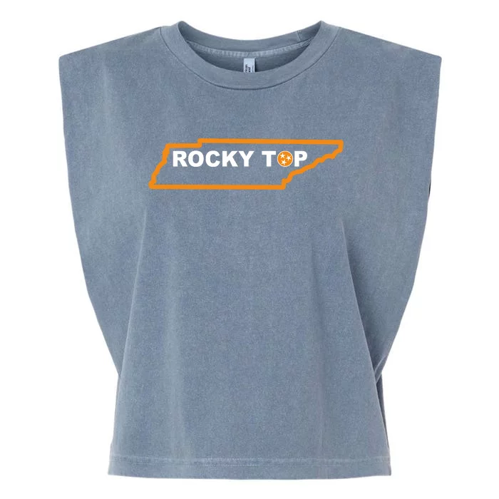 Tennessee Rocky Top TN Rocky Top Volunteer State Vintage Garment-Dyed Women's Muscle Tee