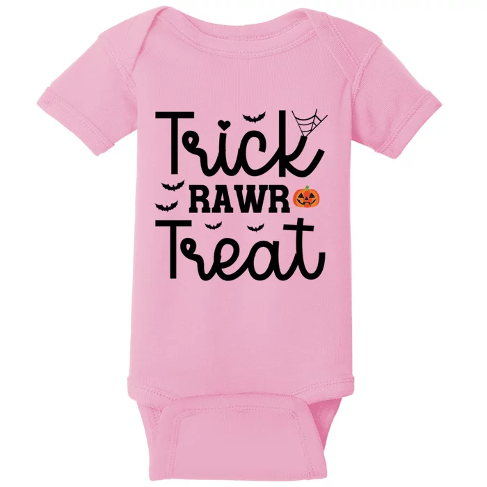 Trick Rawr Treat Halloween Great Gift Baby Bodysuit