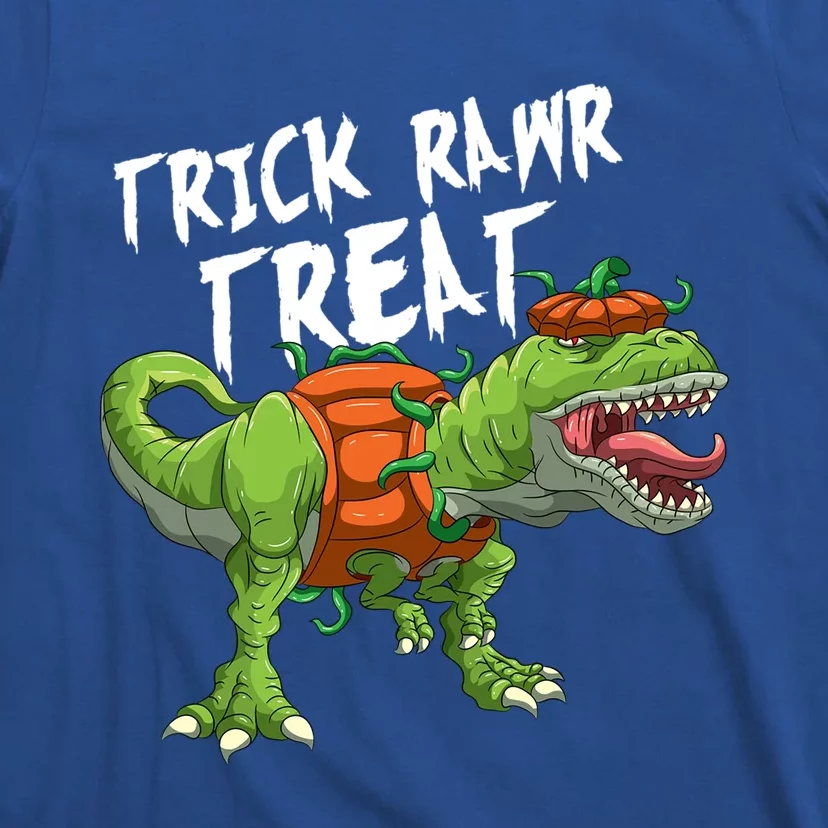 Trick Rawr Treat Pumpkin TRex Halloween Dinosaur Gift T-Shirt