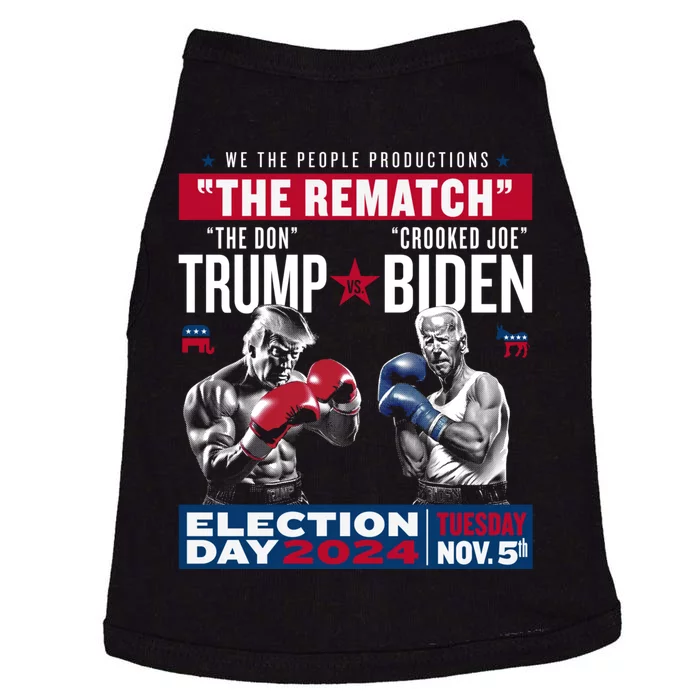 The Rematch The Don And Crooked Joe Pro Trump 2024 Doggie Tank