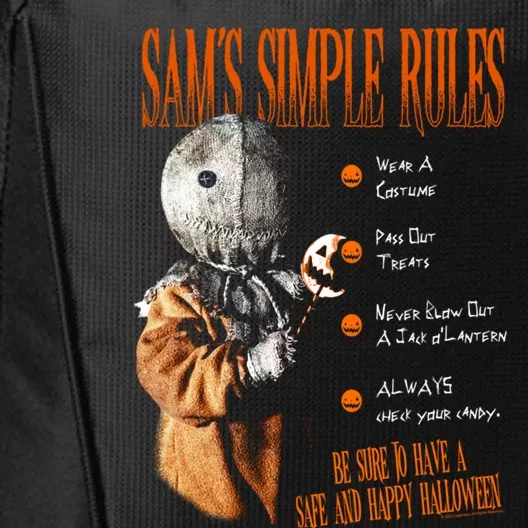 Trick R Treat SamS Simple Rules Gift City Backpack