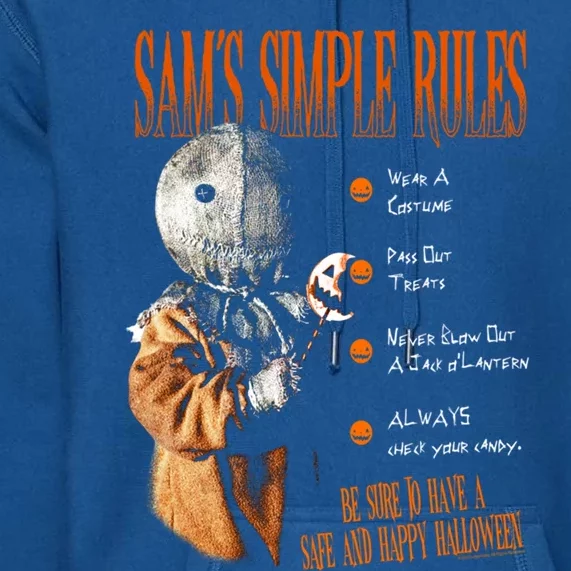 Trick R Treat SamS Simple Rules Gift Premium Hoodie