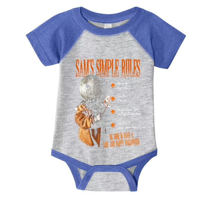 Trick R Treat SamS Simple Rules Gift Infant Baby Jersey Bodysuit