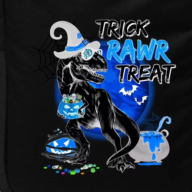 Trick Rawr Treat Scary Witch Dinosaur Pumpkin Cute Halloween Gift Impact Tech Backpack