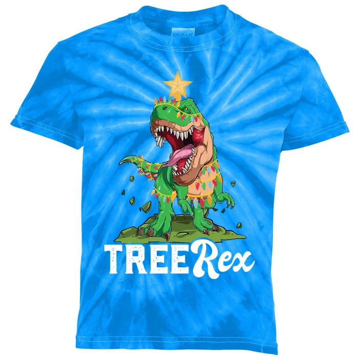 Tree Rex Tree Rex Funny Gift Kids Tie-Dye T-Shirt