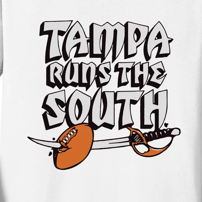 Tampa Runs The South Kids Long Sleeve Shirt