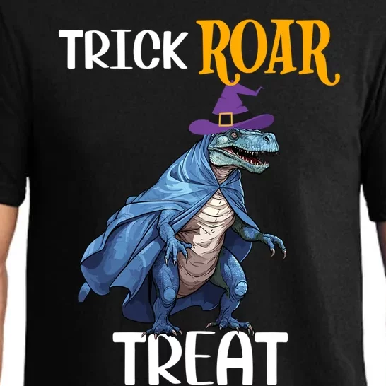 Trick Rawr Treat Halloween TRex Dinosaur Witch Gift Pajama Set