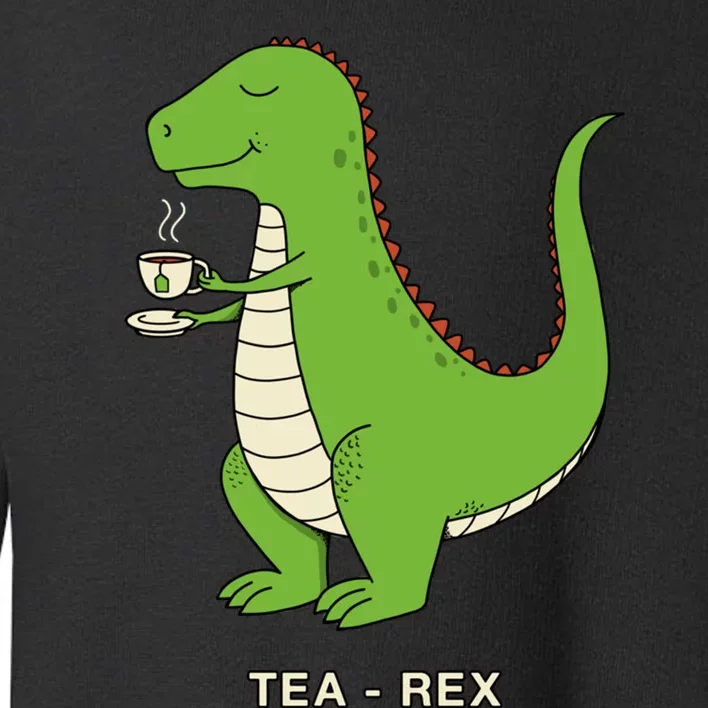 Tea Rex Toddler Sweatshirt