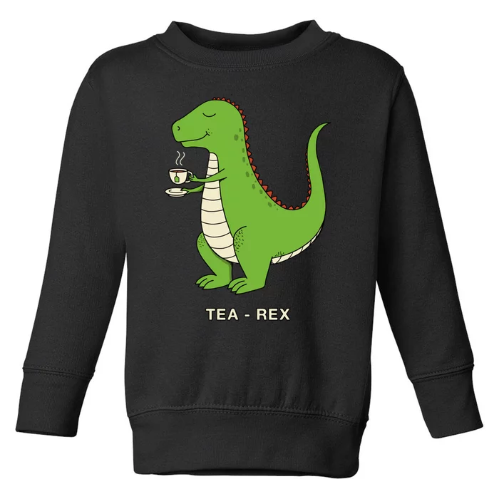 Tea Rex Toddler Sweatshirt