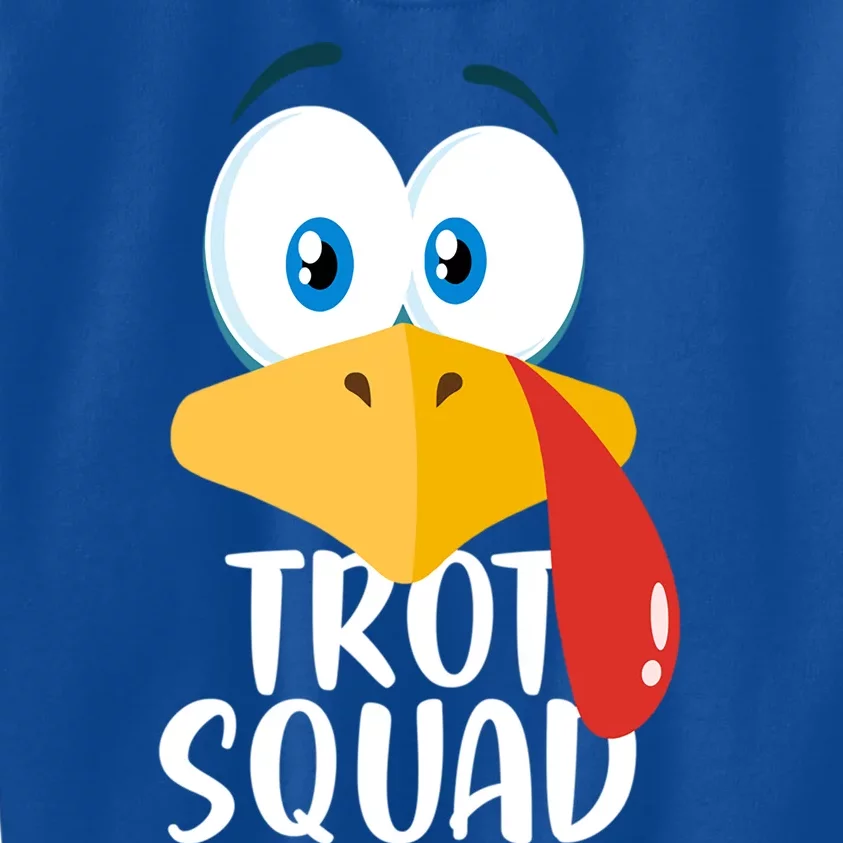 Thanksgiving Running Turkey Trot Squad Gift Kids Sweatshirt