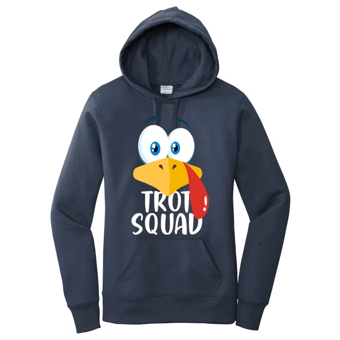 Thanksgiving Running Turkey Trot Squad Gift Women's Pullover Hoodie