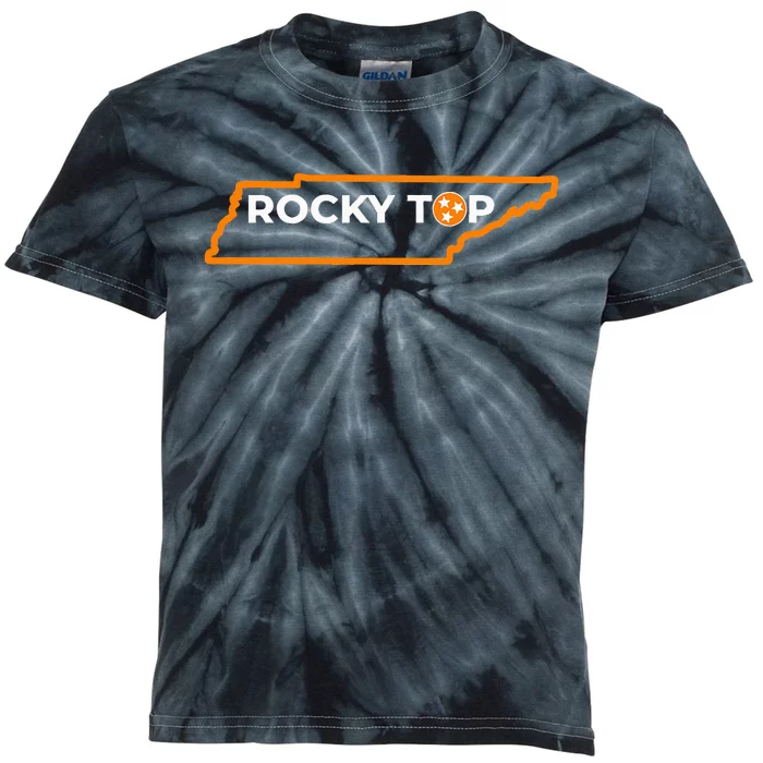 Tennessee Rocky Top Tn Rocky Top Volunteer State Kids Tie-Dye T-Shirt