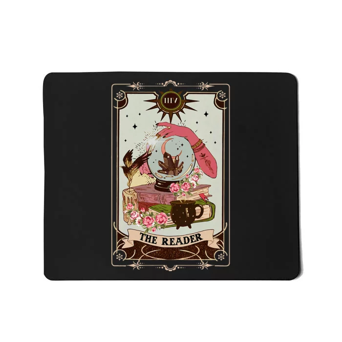 The Reader Tarot Card Witch Vibes Reading Bookworm Bookish Mousepad