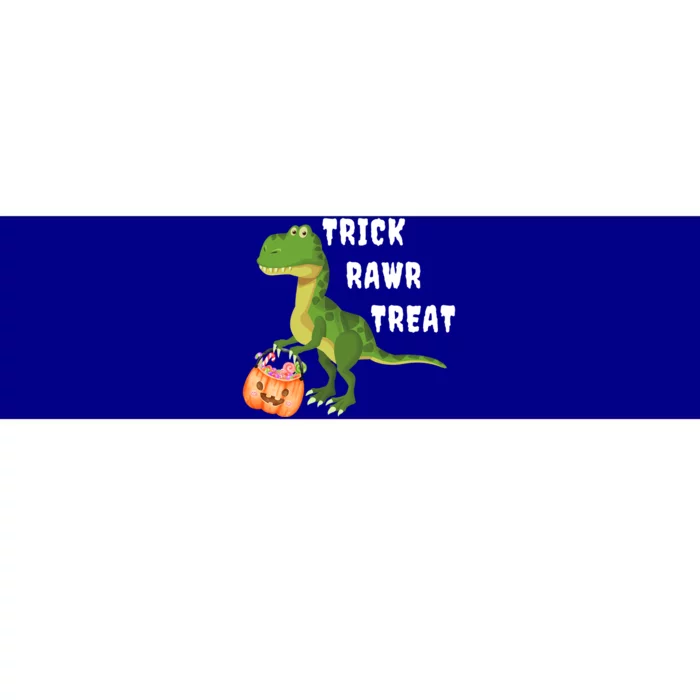 Trick Rawr Treat Cute T Rex Tyrannosaurus Dinosaur Halloween Cool Gift Bumper Sticker