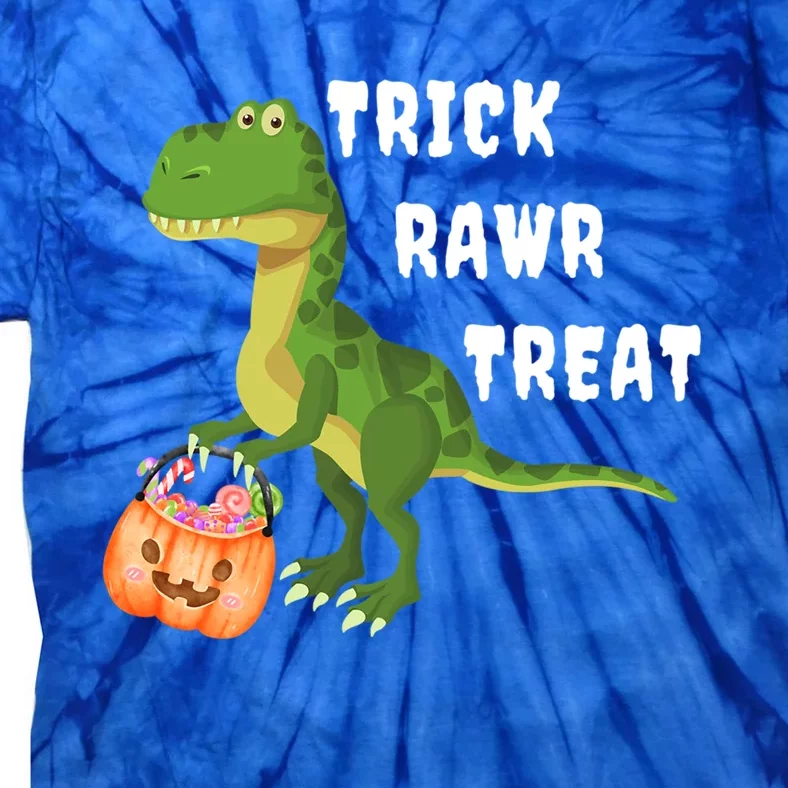 Trick Rawr Treat Cute T Rex Tyrannosaurus Dinosaur Halloween Cool Gift Tie-Dye T-Shirt