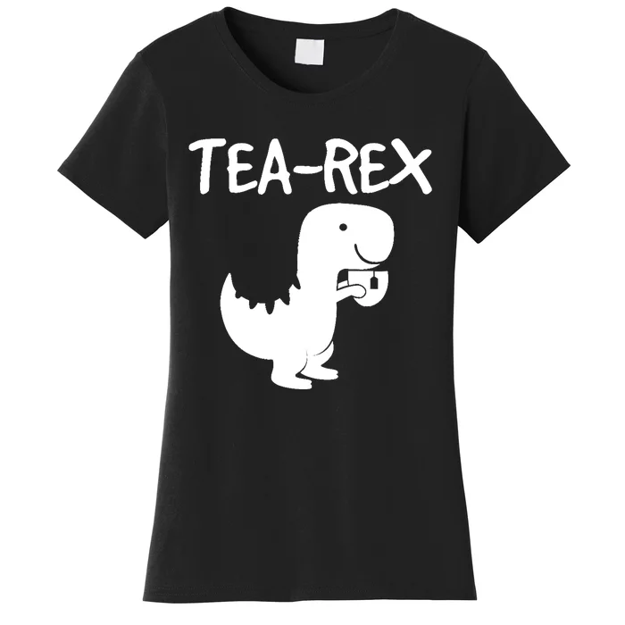 Tyrannosaurus Rex Tea Dino Man Woman Party Funny Design Women's T-Shirt