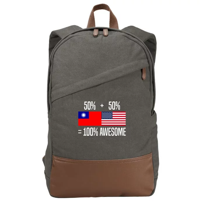 Taiwanese Roots Taiwan Heritage Taiwanese American Gift Cotton Canvas Backpack