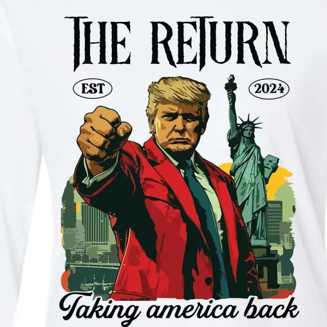 The Return Taking America Back Womens Cotton Relaxed Long Sleeve T-Shirt