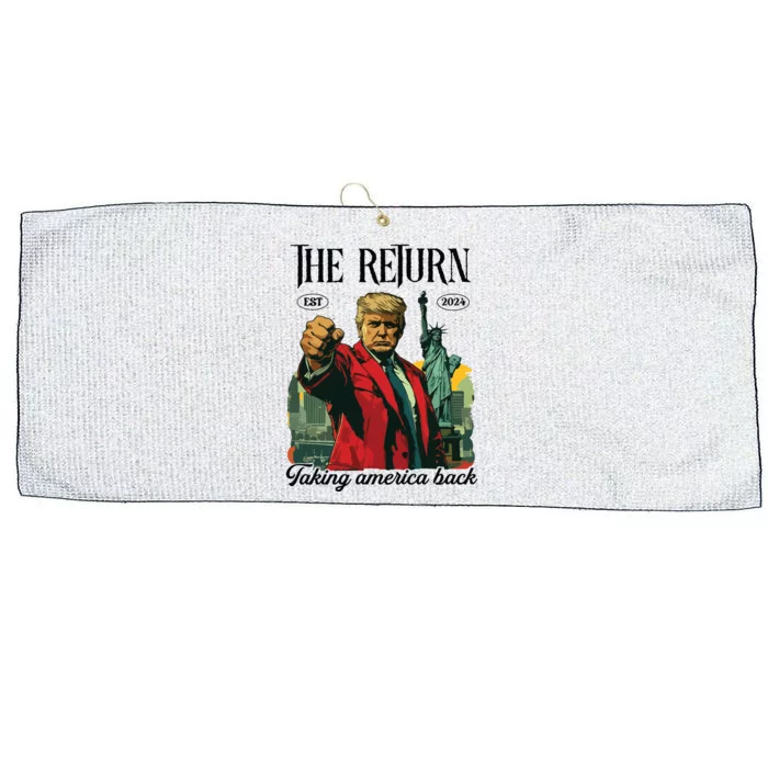 The Return Taking America Back Large Microfiber Waffle Golf Towel