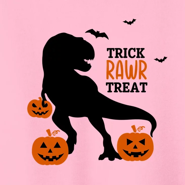 Trick Rawr Treat Dinosaur Halloween Novelty Holiday Item Gift Toddler T-Shirt