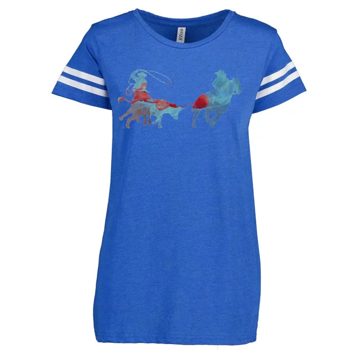 Team Roping Enza Ladies Jersey Football T-Shirt