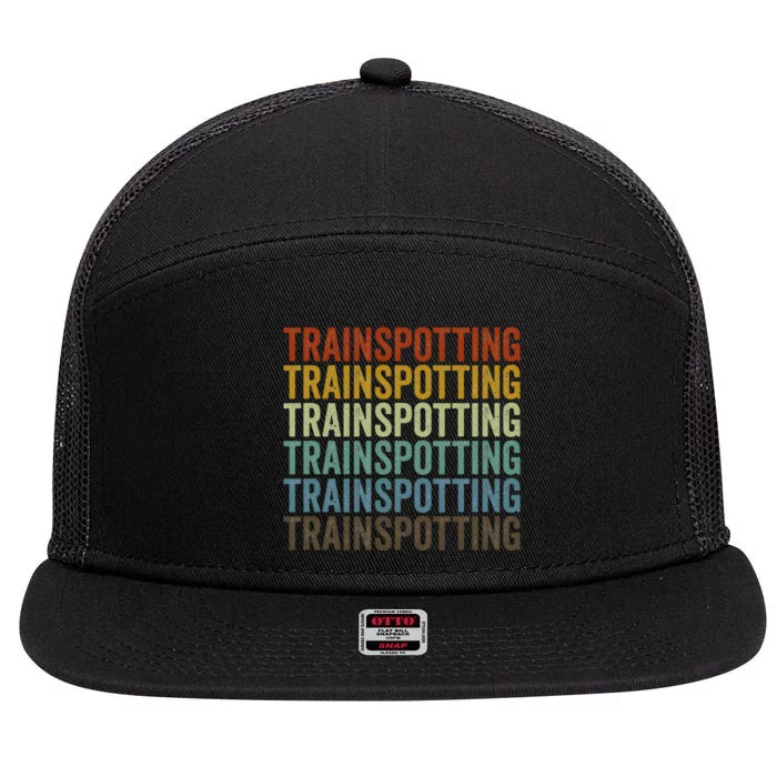 Trainspotting Retro 7 Panel Mesh Trucker Snapback Hat