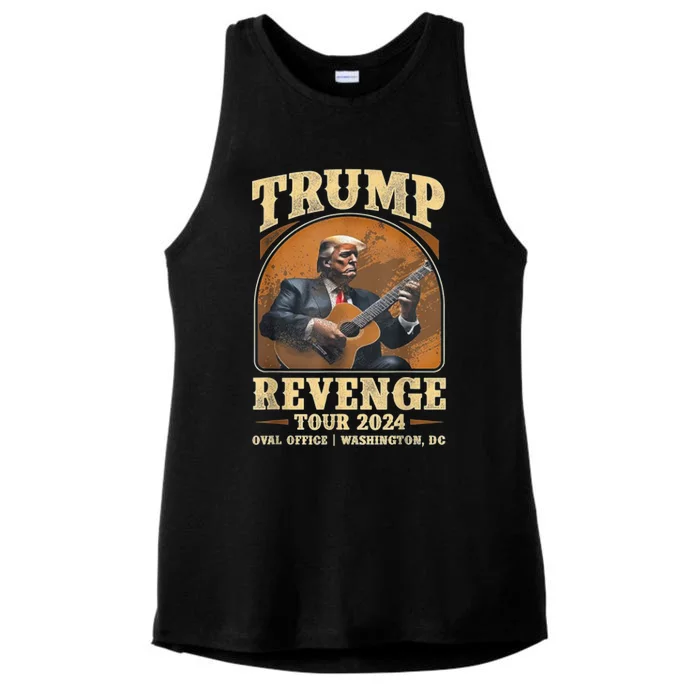 Trump Revenge Tours 2024 Ladies Tri-Blend Wicking Tank