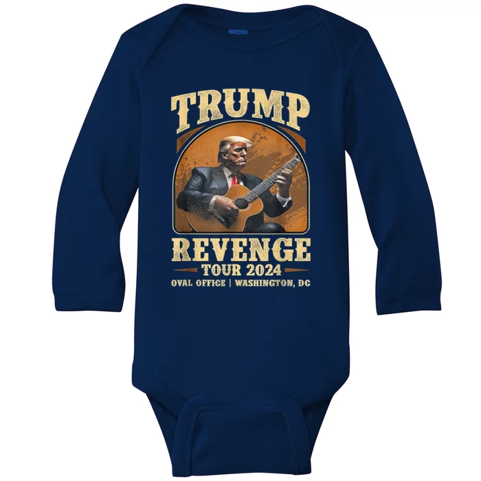 Trump Revenge Tours 2024 Baby Long Sleeve Bodysuit