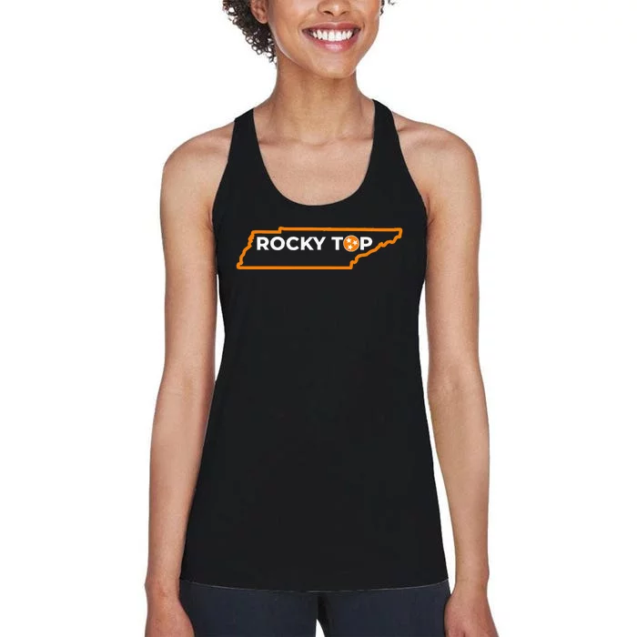 Tennessee Rocky Top Tn Rocky Top Volunteer State Vintage Women's Racerback Tank