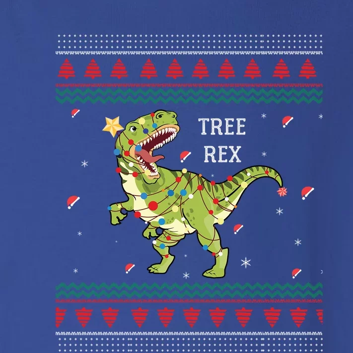 Tree Rex Trex Dinosaur Light Ugly Christmas Sweater Pajamas Funny Gift Toddler Long Sleeve Shirt