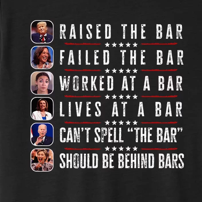 Trump Raised The Bar Harris Failed ChromaSoft Performance T-Shirt